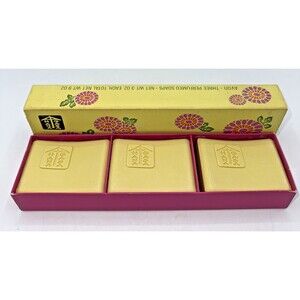Vintage Avon Hana Gaga Perfumed Guest Soaps Three Bars, Original Box & Packaging
